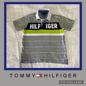 🍁TOMMY HILFIGER, Boys Gray Polo Shirt